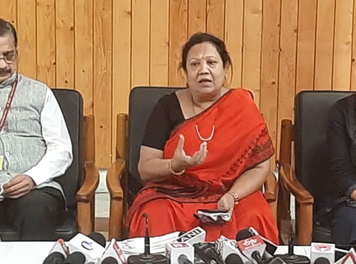 Union minister for textile Darshana Jardosh and Gujarat BJP presudent CR Paatil press for GST rollout on Textiles & Apparel (T&A)
